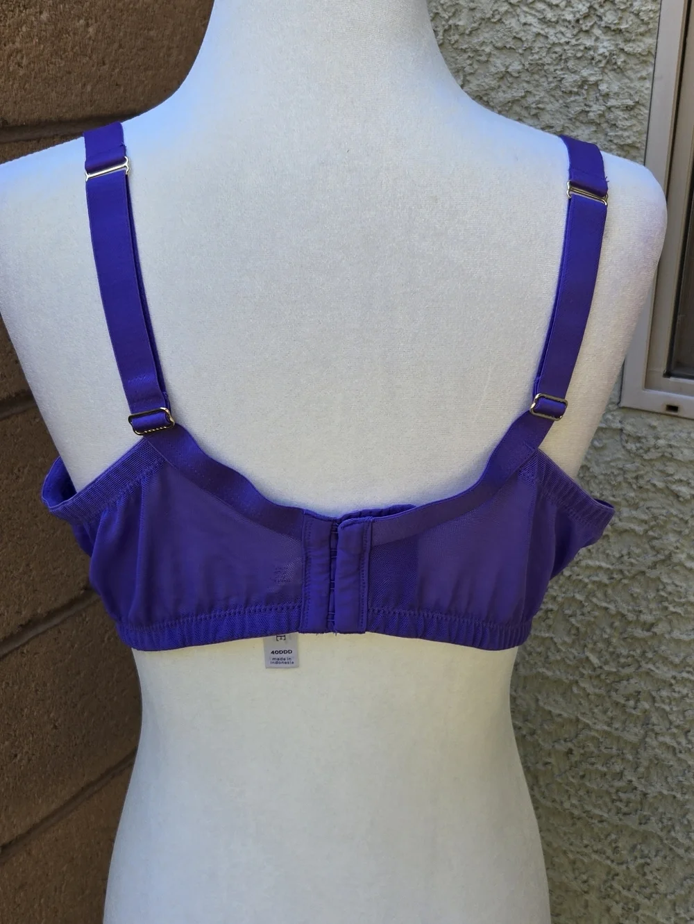 Cacique Purple Floral Lace Underwire Bra Boost Balconette